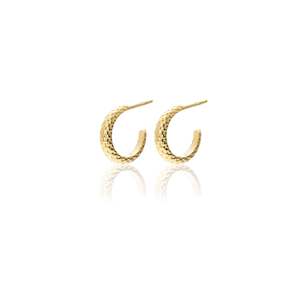 Small Infinity / Hoop Earrings / Gold