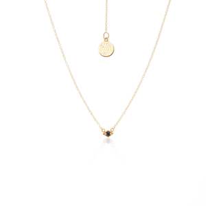 Superfine / Necklace / Keepsake / Black Spinel + Gold