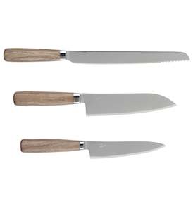 Hand tool wholesaling - including power operated: 3 PIECE KNIFE SET (Hocho European Style)