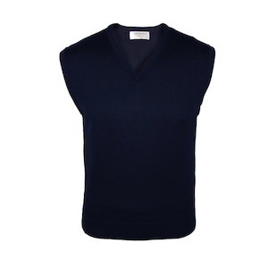 Extrafine Merino Classic Fit Vest - Dark Navy