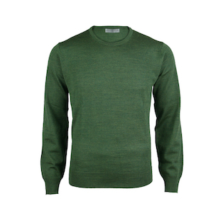 Extrafine Merino Classic Fit Crew - Sherwood