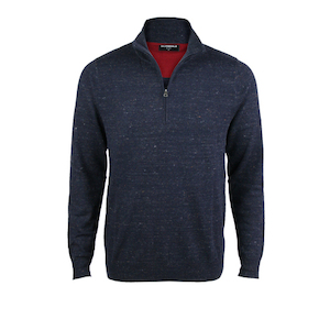 Male and female clothing manufacturing - similar quantities of each: 1/4 Zip Pullover - Tailored Fit. Galaxy