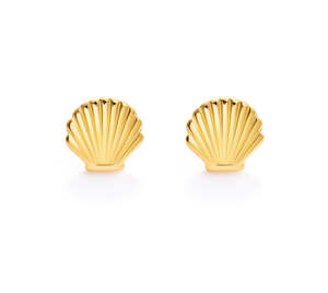 Shell Studs - Gold