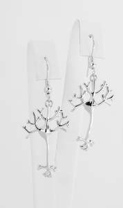 Sterling Silver Neuron Earrings