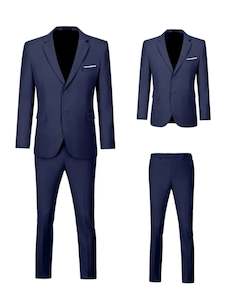 Men's Slim Fit 2-Piece Suit Set-QB270201