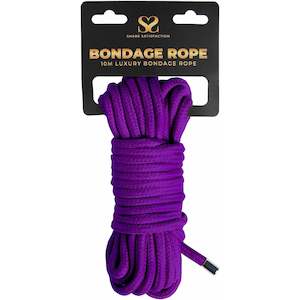 Share Satisfaction 10 Metre Luxury Bondage Rope With Metal Head