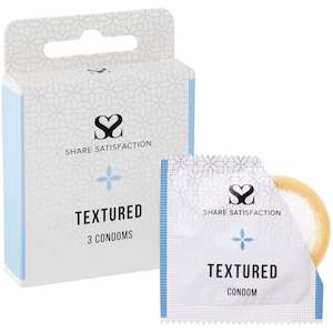 Share Satisfaction Textured Condoms 3 Pack