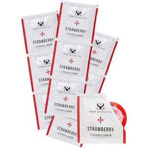 Share Satisfaction Flavoured Condoms Strawberry 100 Pack