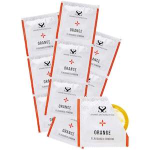 Share Satisfaction Flavoured Condoms Orange 100 Pack