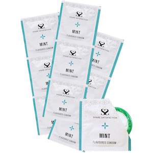 Share Satisfaction Flavoured Condoms Mint 100 Pack