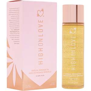 High On Love Massage Oil Strawberry and Champagne 120ml