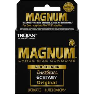 Trojan Magnum Gold Collection Condoms 3 Pack