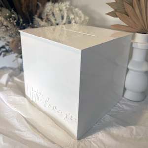 Hire: WITH LOVE WHITE ACRYLIC WISHING WELL