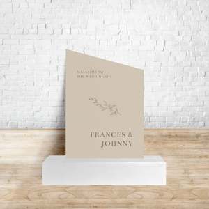 Signage: FRANCES WELCOME SIGN