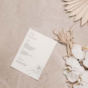 Wedding Menus: ANNA MENU