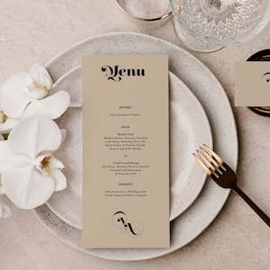 Wedding Menus: VICTORIA MENU