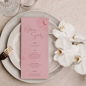 Wedding Menus: SANDY MENU