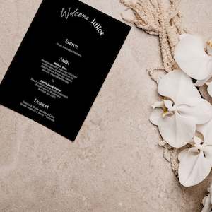 Wedding Menus: JULIET MENU