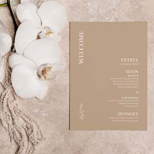 Wedding Menus: FRANCES MENU