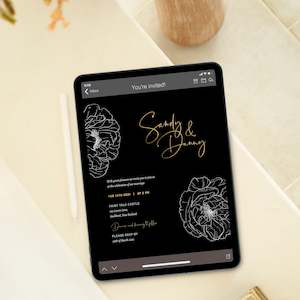 DIGITAL SANDY INVITATION