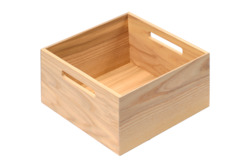 Kitchenware: FINELINE SQUARE WOODEN BOX, 236X120X236.5MM