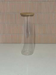 2200ml Glass & Bamboo Jar (Sample)