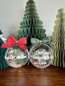 Personalised Christmas Baubles