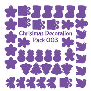 Christmas Decoration Blanks [40-pieces] (Christmas Pack 003)