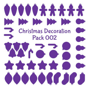 Christmas Decoration Blanks [51-pieces] (Christmas Pack 002)