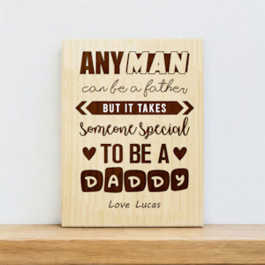 Special Daddy Plaque