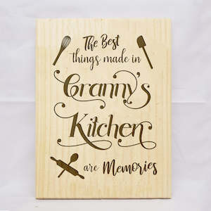 Grannys Kitchen Plaque