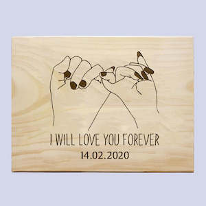 Gift: Pinky Promise Love Plaque