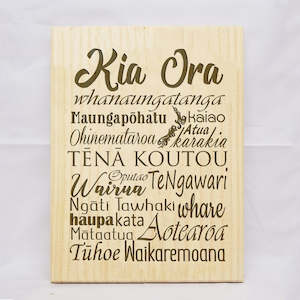 Kia Ora 2 Plaque