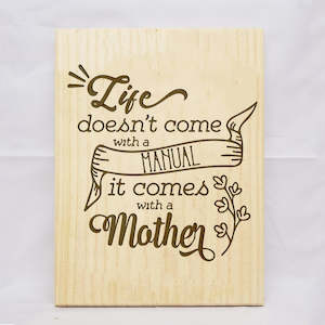 Life Manual/Mother Plaque