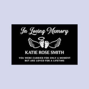 Gift: Memorial Plaque Baby (Outdoors)