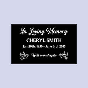 Memorial Plaque Adult (Outdoors)