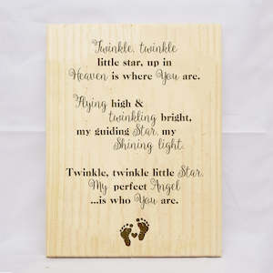 Twinkle Twinkle Plaque