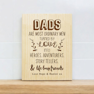 Gift: Ordinary Dads Plaque