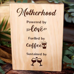 Gift: Motherhood Power Plaque