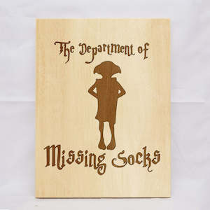 Dept. Missing Socks Plaque