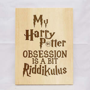 Gift: Riddikulus Obsession Plaque