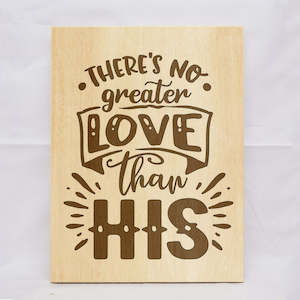 No Greater Love Plaque