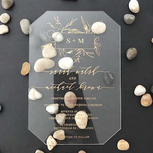 Acrylic Wedding Invitations