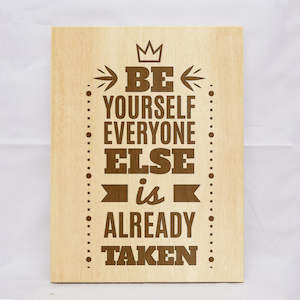 Gift: Be Yourself Plaque