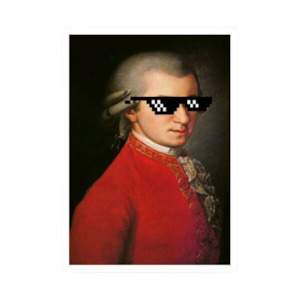 Sticker - Mozart with Sunnies