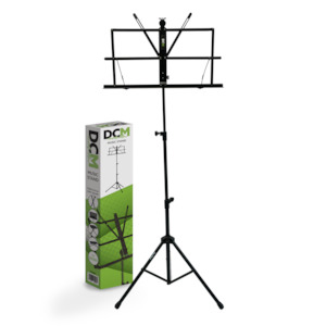 DCM Folding Music Stand with Bag Black