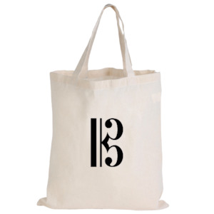 Music Tote Bag - Alto Clef (Calico)