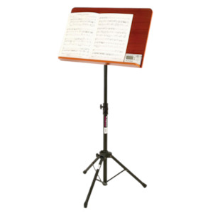 On Stage Orchestral Music Stand Wide - Rosewood