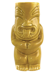 Tiki Mug Pele Yellow