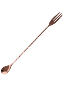 Trident Bar Spoon 30cm Copper